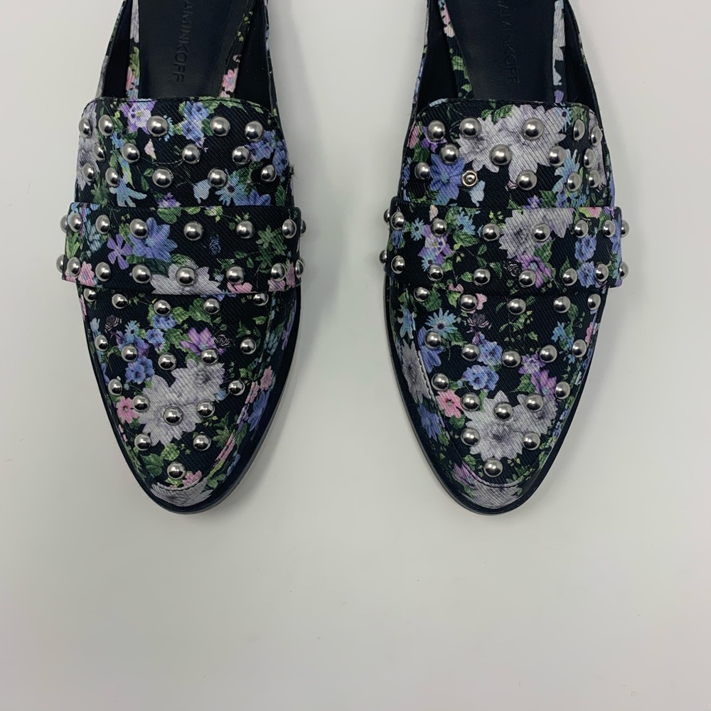 Rebecca Minkoff Milena Floral Studs Slide On Mules Shoes Women Size 7 Preppy - Picture 6 of 14